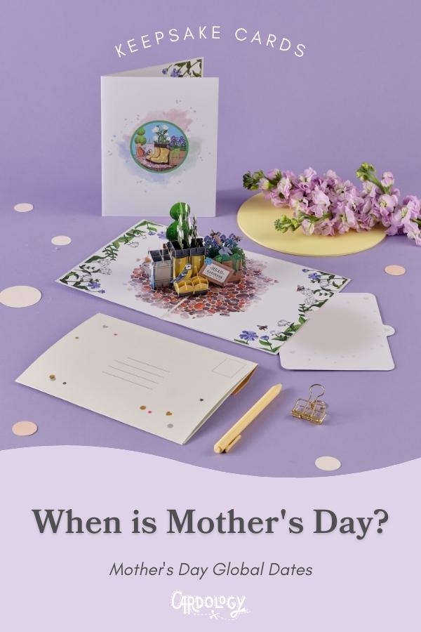 Mother's Day flowering cherry Pop up card.