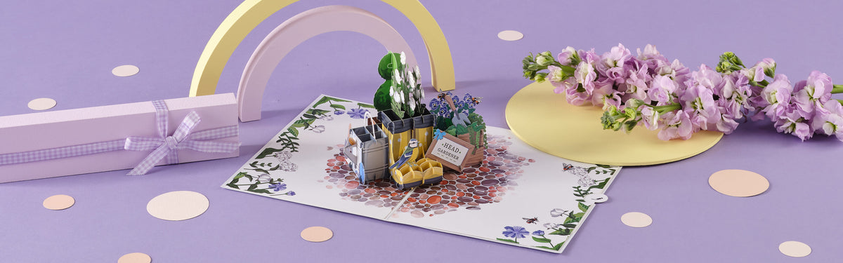 Beautiful pop-up card showcase