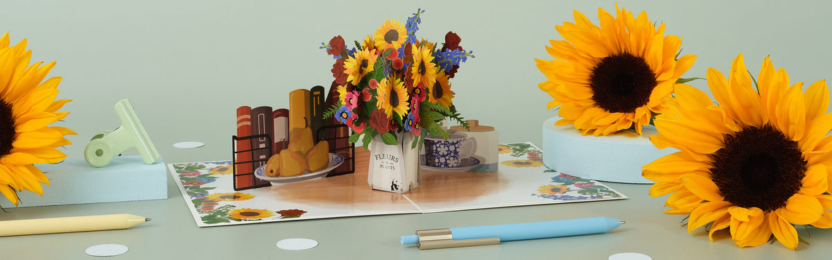 Beautiful pop-up card showcase