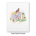 Load image into Gallery viewer, 60th birthday card for her by Cardology - floral theme for mothers, mums, sisters, aunts, friends and more - close up image of the card front cover which is white with a big silver foiled '60' in the middle