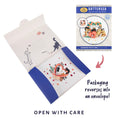 Load image into Gallery viewer, Battersea Cats Love Pop Up Card by Cardology which is perfect for Valentine's Day Cards, Mother's Day Cards, Father's Day Cards or even for Birthday Cards or Anniversary Cards. Pet mum and dad cards. This is a close up image of the reversible packaging which reverses to become a gifting envelope