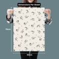 Load image into Gallery viewer, Christmas Battersea Cats Gift Wrapping Paper Set of 4 sheets - image of pattern 2 sheet dimensions which is 50cm x 70cm