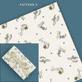 Load image into Gallery viewer, Christmas Battersea Cats Gift Wrapping Paper Set of 4 sheets - image of pattern 2