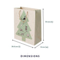 Load image into Gallery viewer, Battersea Cats and Dogs Home Charity Christmas Gift Bag for Cat Lovers - large gift bag dimensions are 33cm (h) x 26.5cm (l) x 13cm (w)