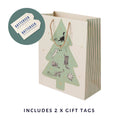 Load image into Gallery viewer, Battersea Cats and Dogs Home Charity Christmas Gift Bag for Cat Lovers - Close Up Image of Gift Bag with Battersea gift tags included x 2