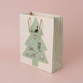 Load image into Gallery viewer, Battersea Cats and Dogs Home Charity Christmas Gift Bag for Cat Lovers - lifestyle image of gift bag