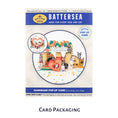 Load image into Gallery viewer, Battersea Dogs Love Pop Up Card by Cardology which is perfect for Valentine's Day Cards, Mother's Day Cards, Father's Day Cards or even for Birthday Cards or Anniversary Cards. Pet mum and dad cards. This is a close up image of the Battersea charity card packaging