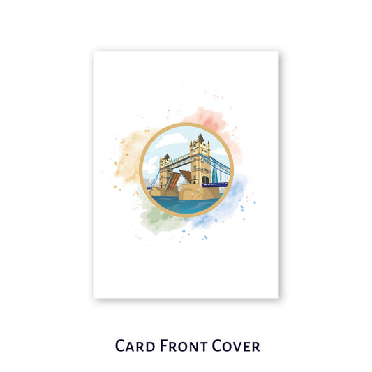 Tower Bridge Pop Up Card by Cardology - image of card front cover