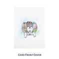 Load image into Gallery viewer, miniature schnauzer pop up card by cardology - image of card front cover