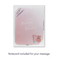 Load image into Gallery viewer, makeup bag pop up card for tweens, teenagers and women. Perfect for makeup lovers, beauty enthusiasts and influencers. 3D card contains a makeup bag filled with makeup against a backdrop of a vanity table. Image of notecard for handwritten message