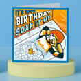 Load image into Gallery viewer, Original Stormtrooper - Its Your Birthday Soak It Up Card for Star Wars fans - officially licensed by Cardology - lifestyle image