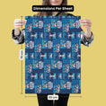 Load image into Gallery viewer, Original Stormtrooper Birthday Gift Wrap Set Dimensions which are 50cm x 70cm per sheet, 100gsm silk coated paper