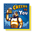 Load image into Gallery viewer, Original Stormtrooper Beer Birthday Card by cardology - Card reads 'Cheers To You' - officially licensed