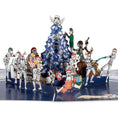 Load image into Gallery viewer, Original Stormtrooper Christmas Pop Up Card for Star Wars fans - close up image of 3D card when opened