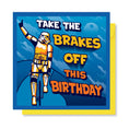 Load image into Gallery viewer, Original Stormtrooper Cycling Birthday Card - Officially Licensed by Cardology