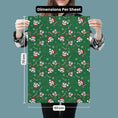 Load image into Gallery viewer, Original Stormtrooper Christmas Gift Wrap Pack of 4 - includes 4 sheets and 4 gift tags - image of pattern 2 dimensions which is 50cm x 70cm per sheet