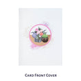 Load image into Gallery viewer, Peonies Pop Up Card by Cardology which is perfect for Birthdays, Mothers Day, Anniversaries or even New Home Congratulations.  Image shows a picture of the card front cover which has a graphic design of the pop up card