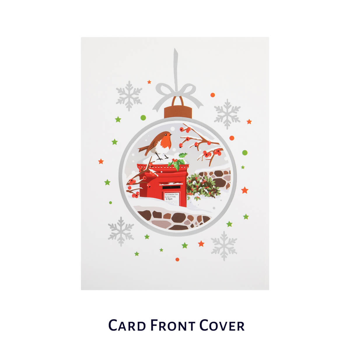 Cardology Robin Pop Up Card for Christmas - image of the card front cover