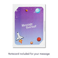 Load image into Gallery viewer, Space Explorer Pop Up Card perfect for Astronaut Gifts for Kids or Space Lovers - Image of notecard to write personal message