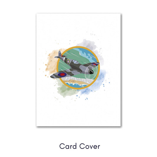 Close up image of Spitfire Pop Up Card cover
