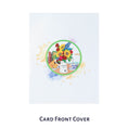 Load image into Gallery viewer, Sunflowers Pop Up Card by Cardology which is perfect for Birthdays, Mothers Day, Anniversaries or even New Home Congratulations. The image shows the card cover which is cream card with a graphic image of sunflowers
