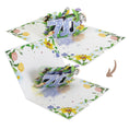 Load image into Gallery viewer, image of floral 70th birthday pop up card closing