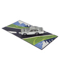 Load image into Gallery viewer, Silver Classic Car Pop Up Card