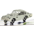 Load image into Gallery viewer, Silver Classic Car Pop Up Card