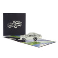 Load image into Gallery viewer, Silver Classic Car Pop Up Card