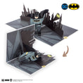 Load image into Gallery viewer, Batman Pop Up Card Closing Image Showing Card Open at 180 Degrees and 90 Degrees  - photographed on a white background