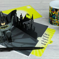 Load image into Gallery viewer, Batman Pop Up Card Slide Out Notecard