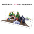 Load image into Gallery viewer, Battersea Charity Christmas Card Dimensions when open.  30cm length by 20cm width by 10cm high