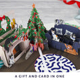 Load image into Gallery viewer, lifestyle close up image of charity Battersea Cats Christmas Pop Up Card