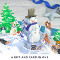 Load image into Gallery viewer, lifestyle close up image of Battersea Dogs Christmas Charity Card