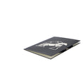 Load image into Gallery viewer, Cross Country Pop Up Card which features a 3D Olympic Legacy horseshoe jump with a horse and rider jumping through, fully closed and flat down