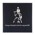 Load image into Gallery viewer, image of Dressage Pop Up Card black cover which reads "Dressage: Making hard work look easy since 1572"