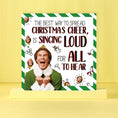 Load image into Gallery viewer, Buddy The Elf funny christmas card staring Will Ferrell.