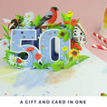 Load image into Gallery viewer, 50th birthday pop up card uk for her