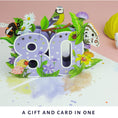 Load image into Gallery viewer, 80th birthday pop up card uk for her