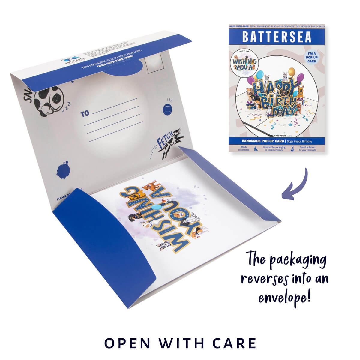 Battersea Happy Birthday Dogs Card