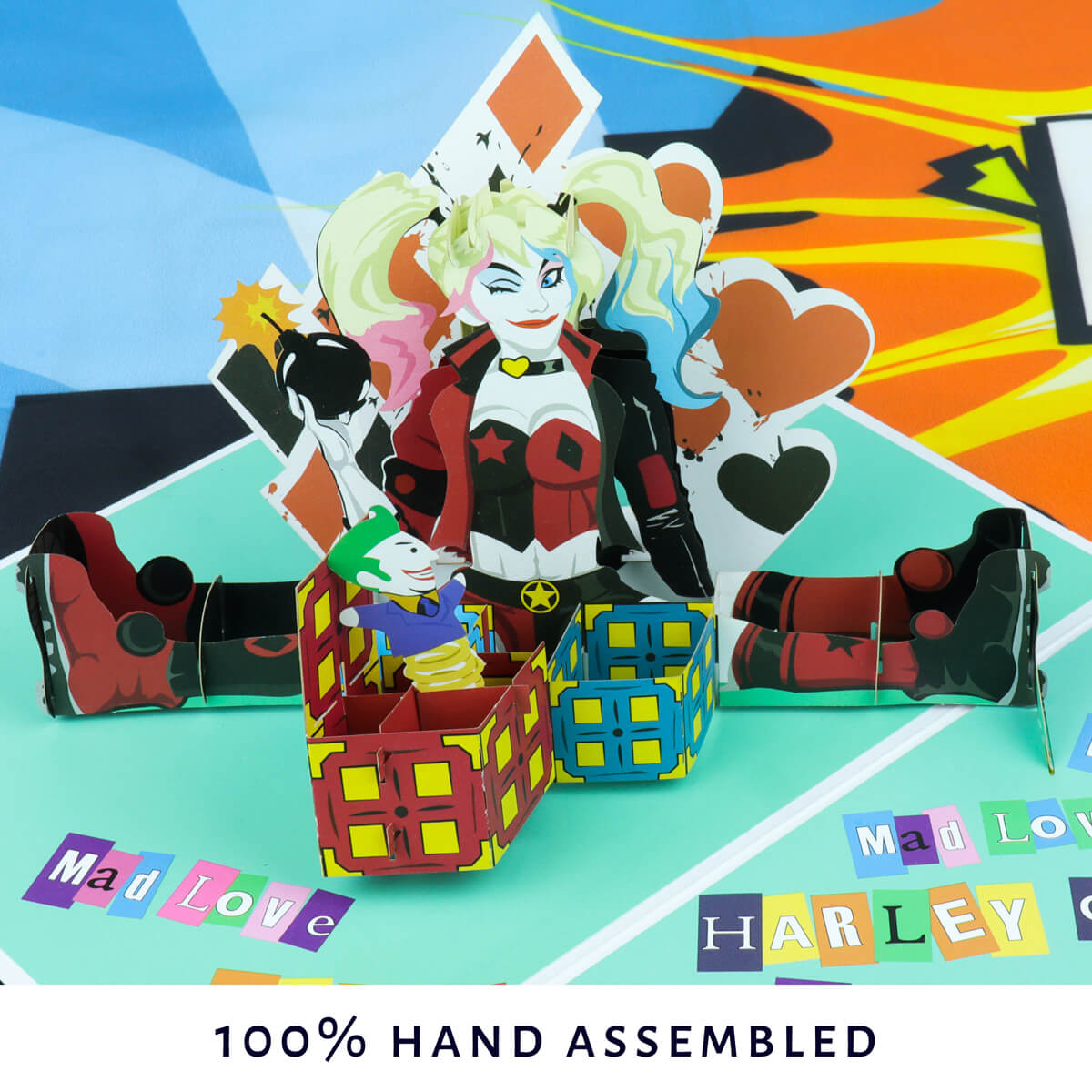 DC Comics Harley Quinn Pop Up Card - Lifestyle Image