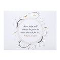 Load image into Gallery viewer, Harry Potter Hogwarts Pop Up Card Cover which reads "Here, help will always be given to those who ask for it...what's inside?"