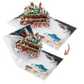 Load image into Gallery viewer, Harry Potter Christmas Pop Up Card  - Image showing pop up card 'closing'