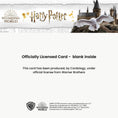 Load image into Gallery viewer, Harry Potter Christmas Pop Up Card - officially licensed card - blank inside - this 3D card has been produced under license from Warner Brothers
