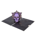 Load image into Gallery viewer, Harry Potter Death Eater Pop Up Card - Harry Potter Dark Arts - Fully Open 180 Degrees On White Surface