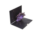 Load image into Gallery viewer, Harry Potter Death Eater Pop Up Card - Harry Potter Dark Arts - Half Open 90 Degrees On White Surface