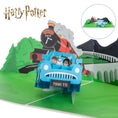 Load image into Gallery viewer, Close up image of Harry Potter 'Flying Ford Anglia' Pop Up Card