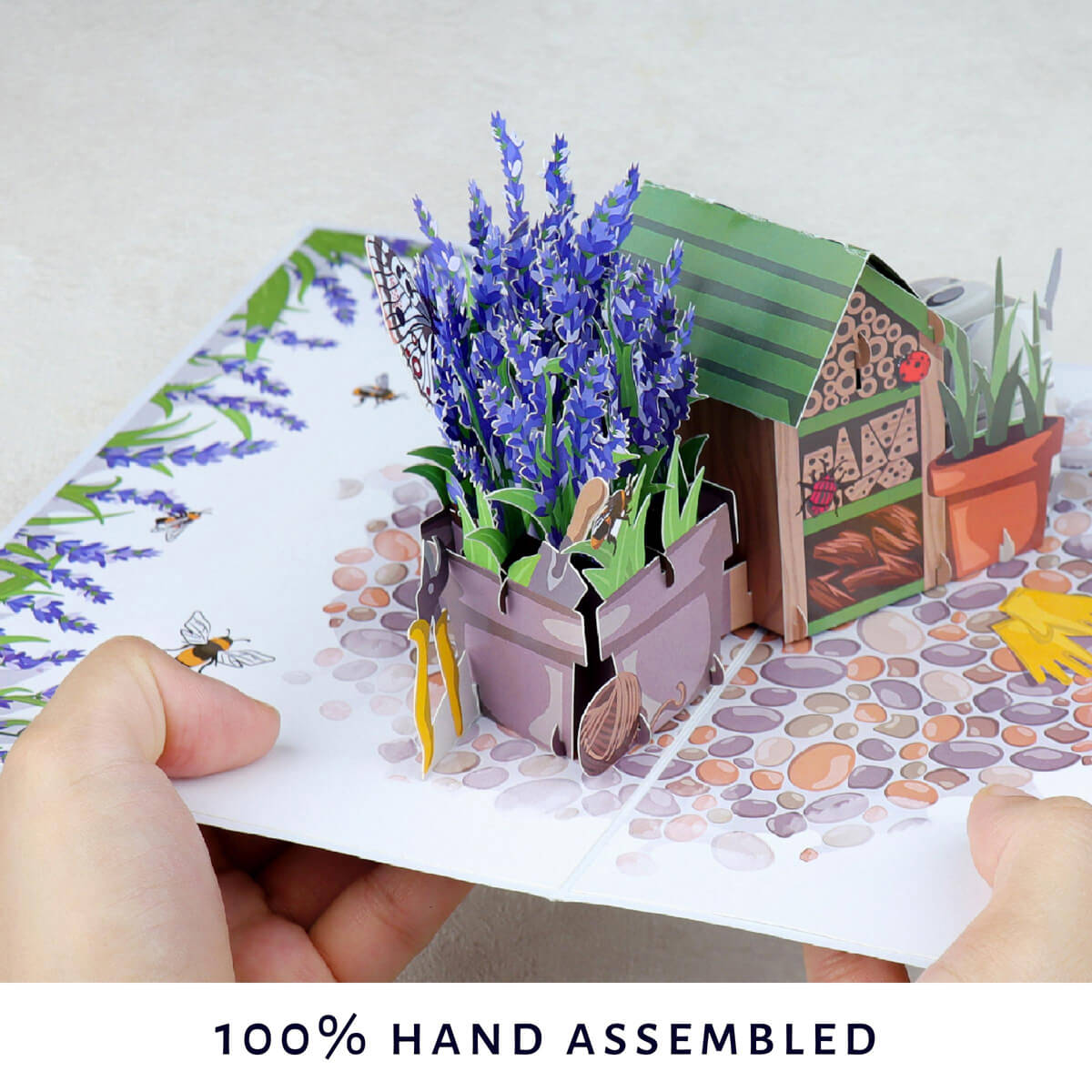 Lavender Pop Up Card