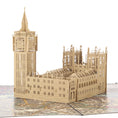 Load image into Gallery viewer, Palace Of Westminster Pop Up Card Close Up Image On White Surface