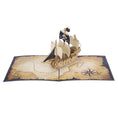 Load image into Gallery viewer, Pirate Ship Pop Up Card
